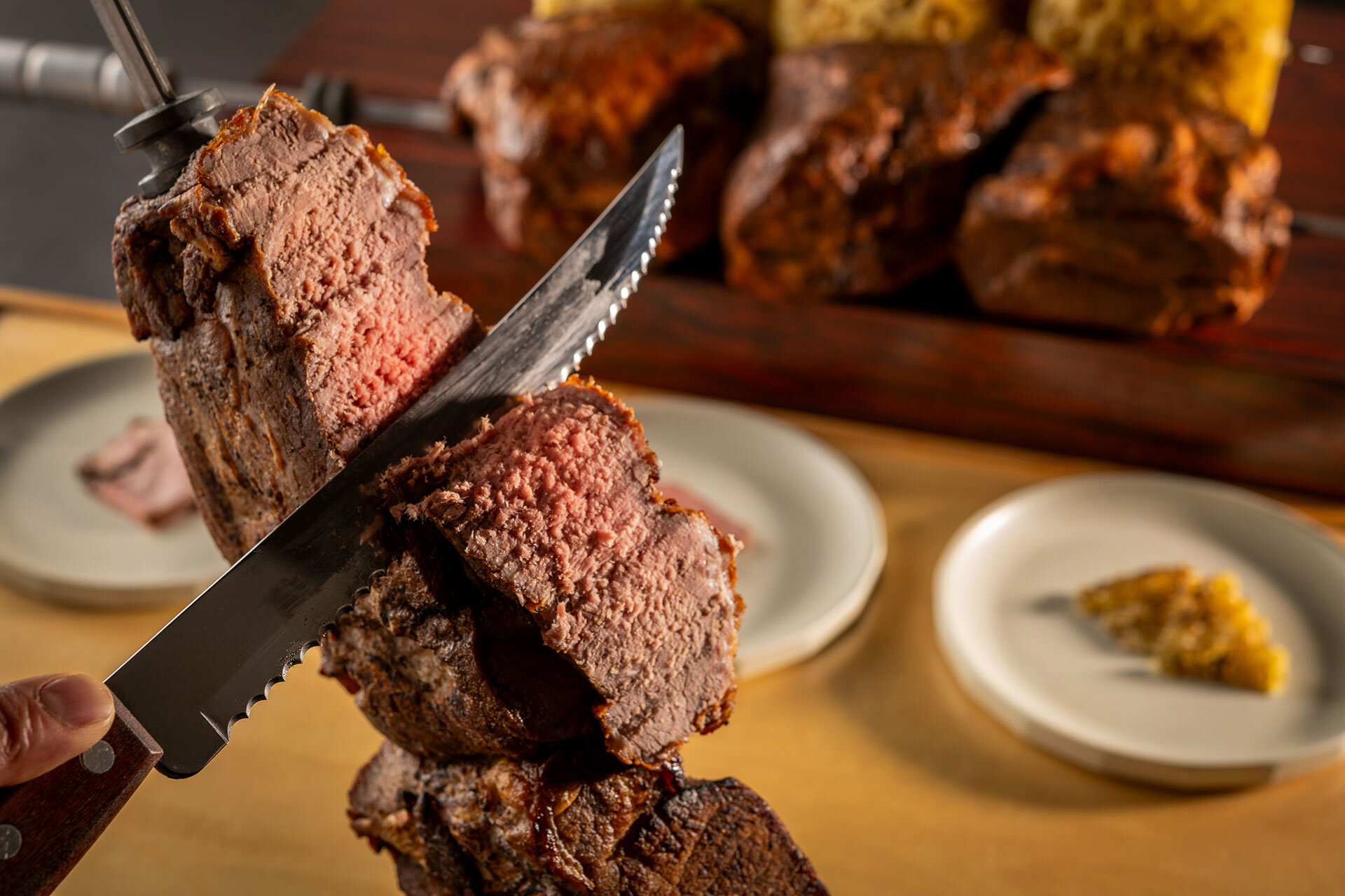 夕食人気メニュー「シュラスコ」